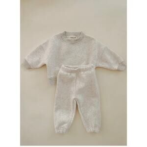Purely Little Baby's 2 Piece Beige Warm Tracksuit - Size 12-18 Months